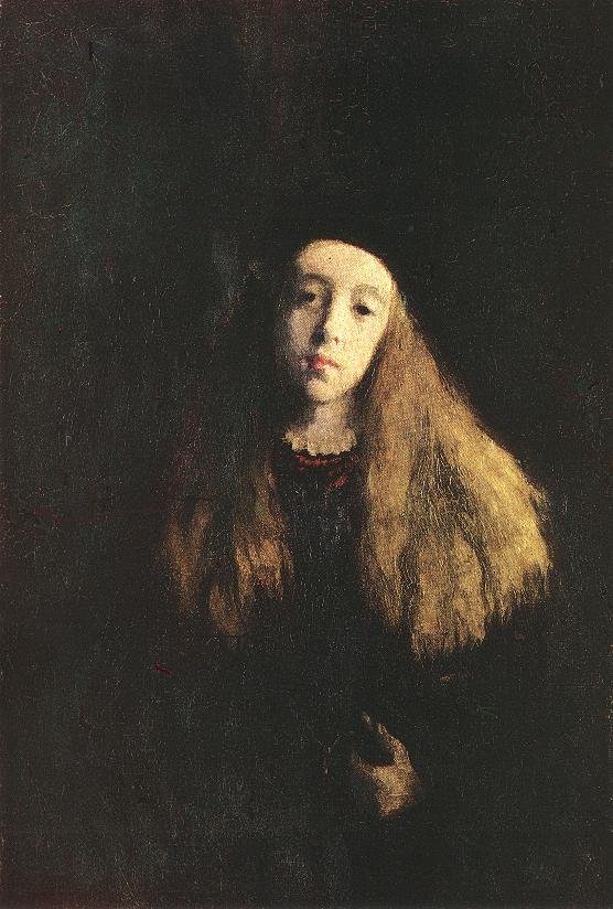 Noemi se spuštěnými vlasy od Károly Ferenczy