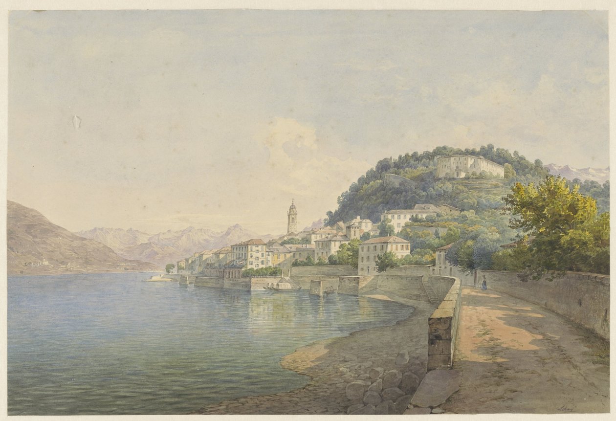Bellagio u jezera Como od Karoly Lajos Libay