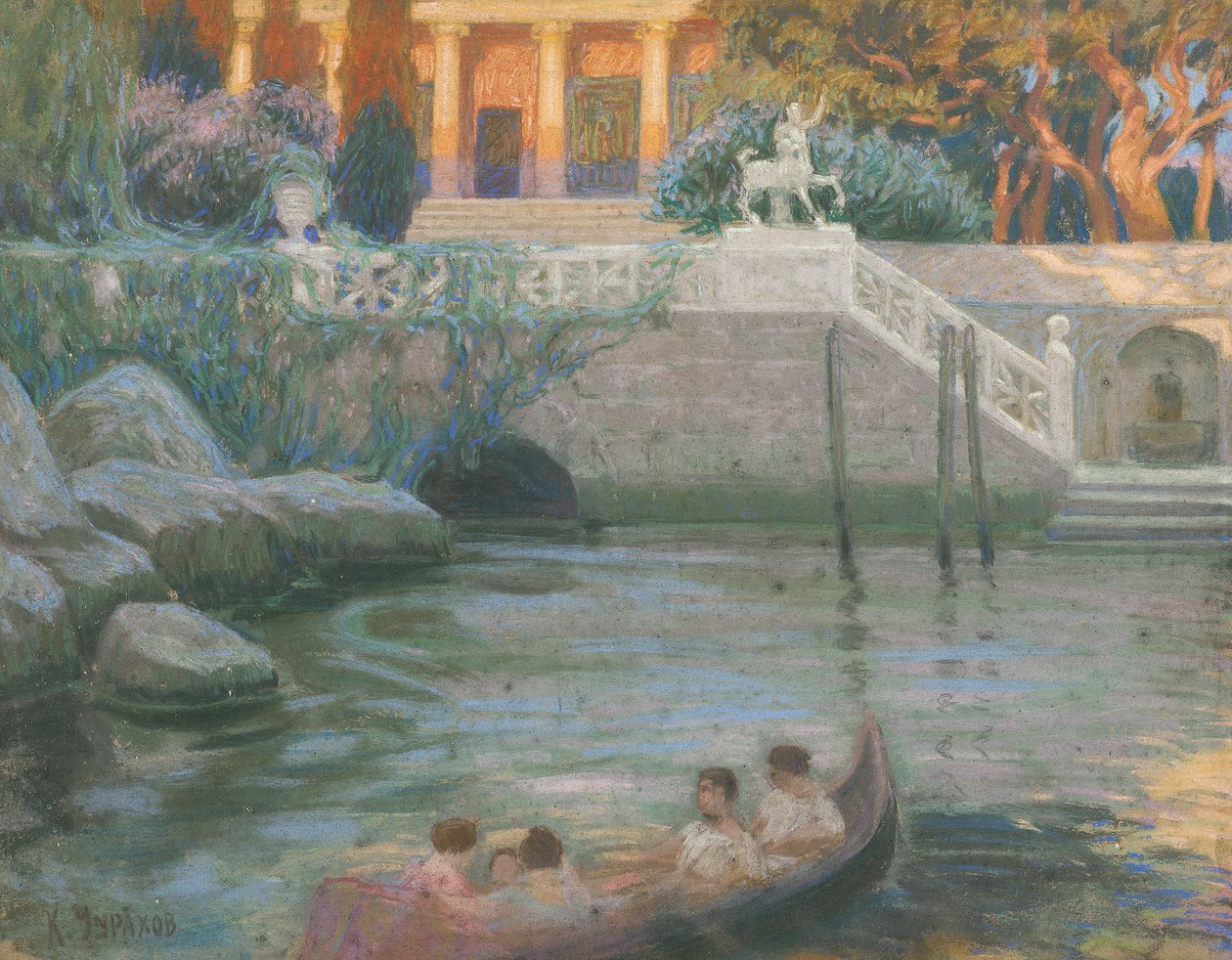 Scéna pompeiana od Karpo Tchirakhoff