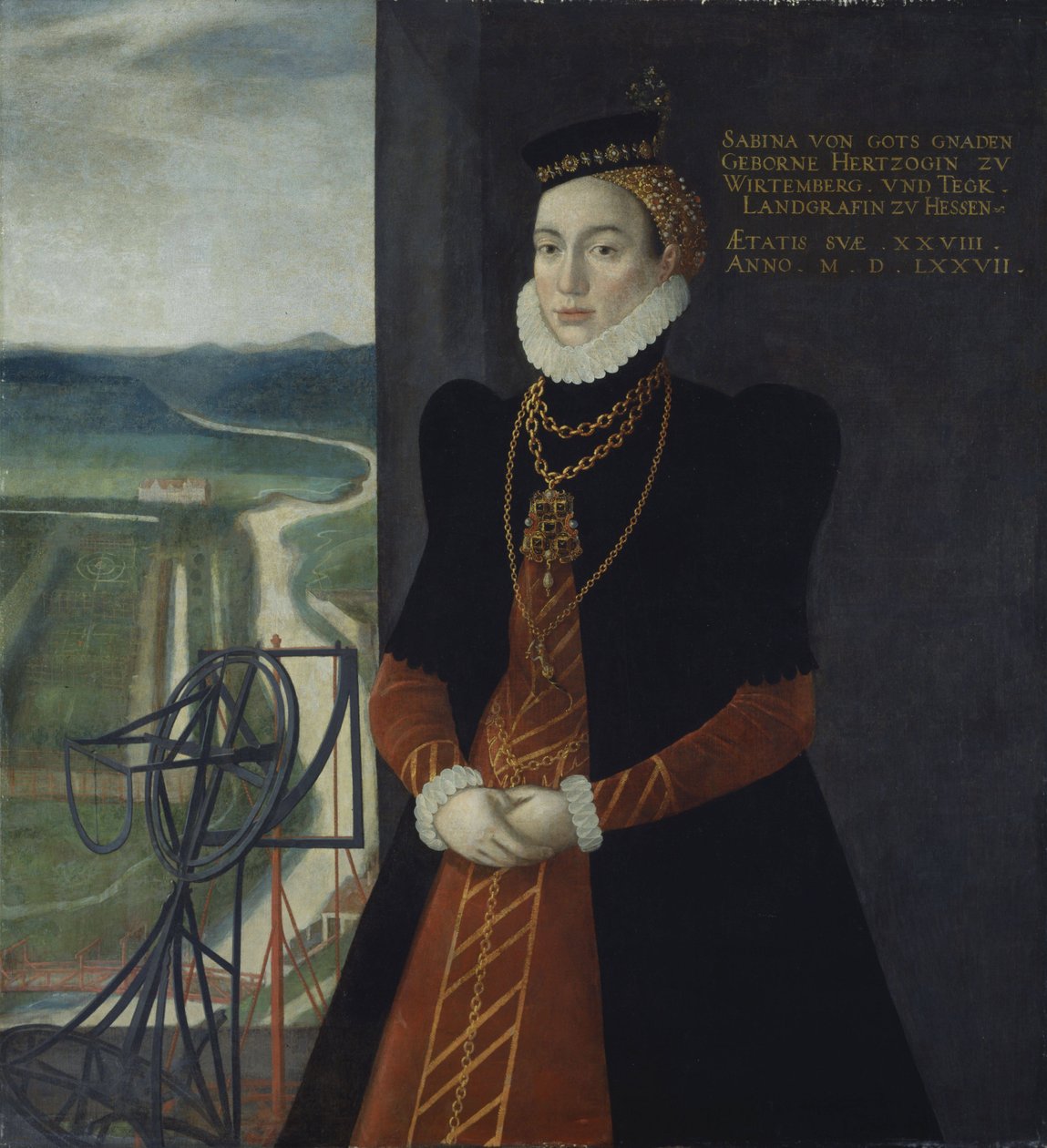 Sabina von Württemberg, hraběnka Hessel-Kassel od Kaspar van der Borcht