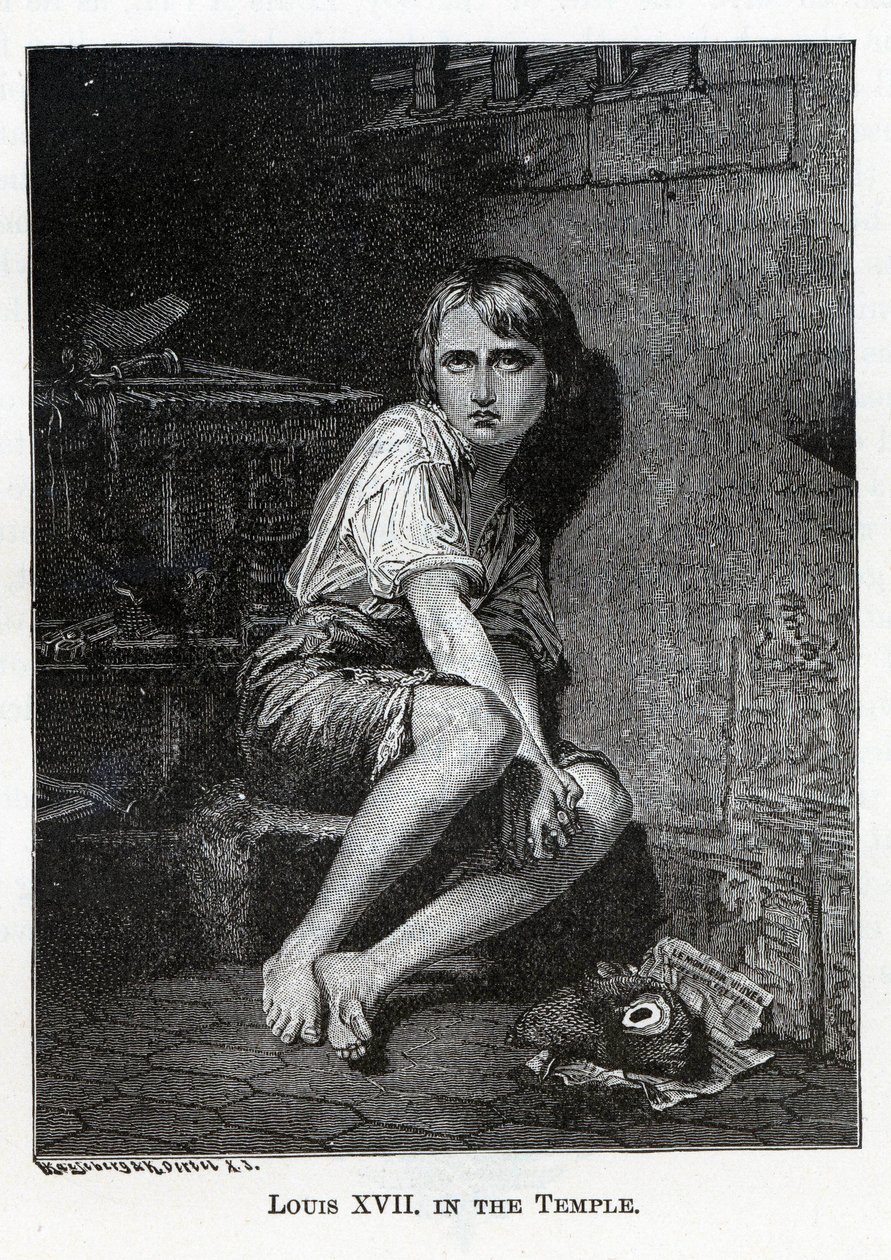 Ludvík XVII v chrámu, 1882 od Kaspar Oertel