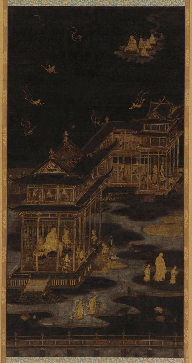 Ráj Amidy Buddhy Amitabha, období Heyan, 794-85. od Kasuga Kaishi
