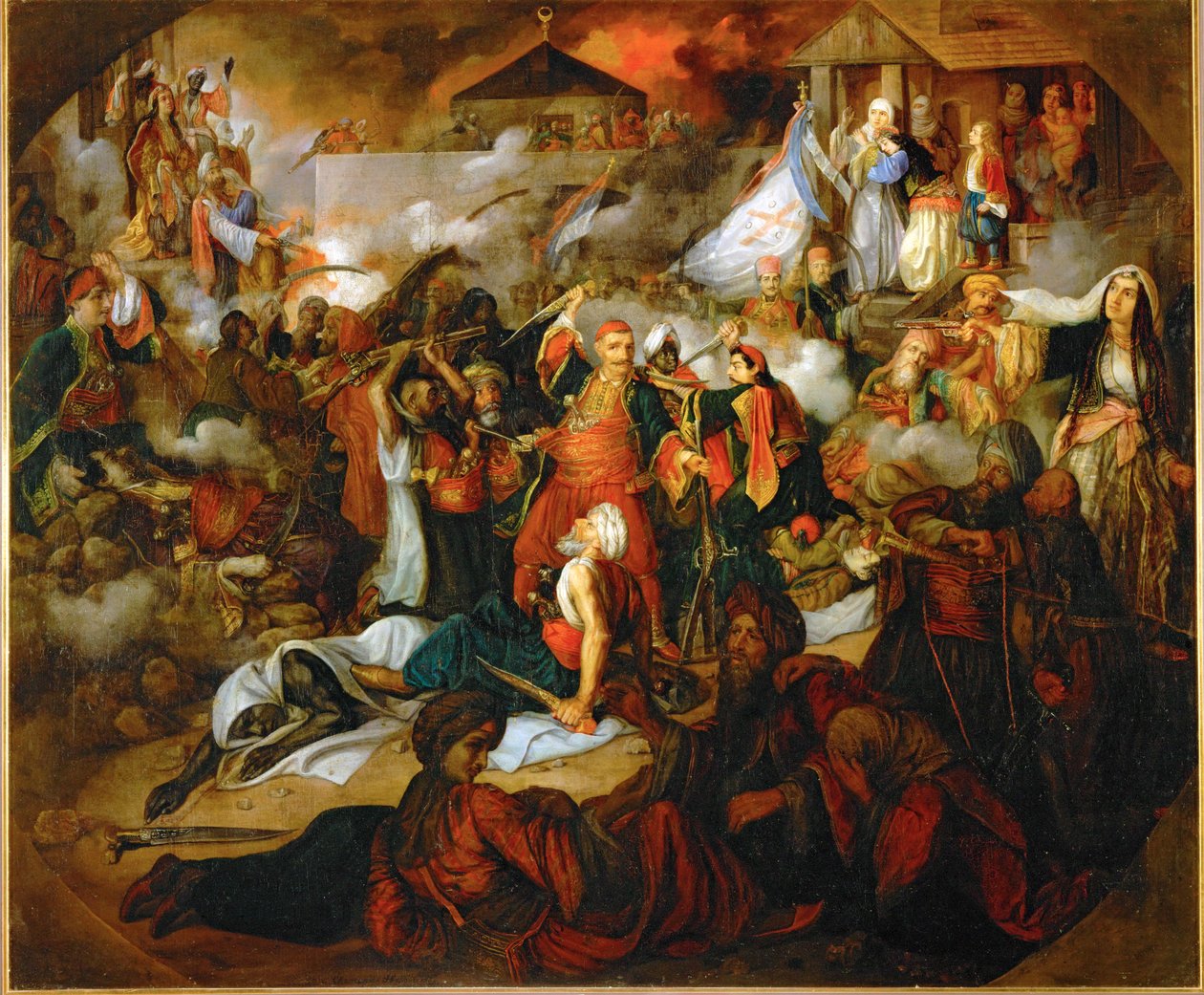 Dobytí Bělehradu v roce 1806 (olej na plátně) od Katarina Ivanovic