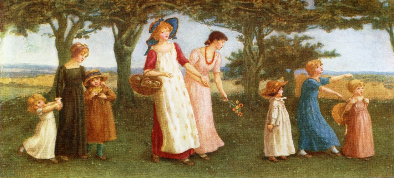 Jarní čas od Kate Greenaway od Kate Greenaway