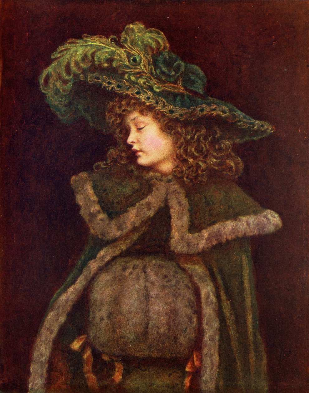 Paví dívka od Kate Greenaway. od Kate Greenaway