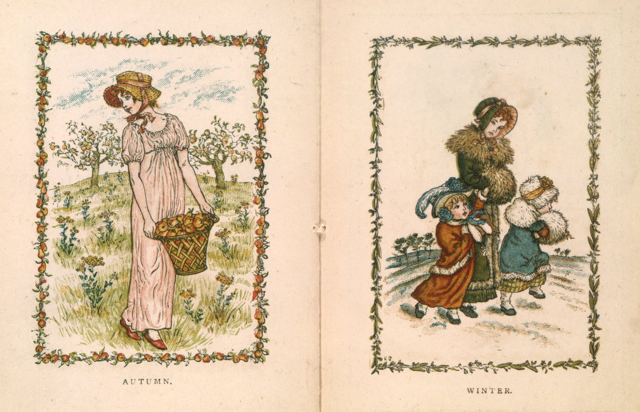 podzim a zima od Kate Greenaway