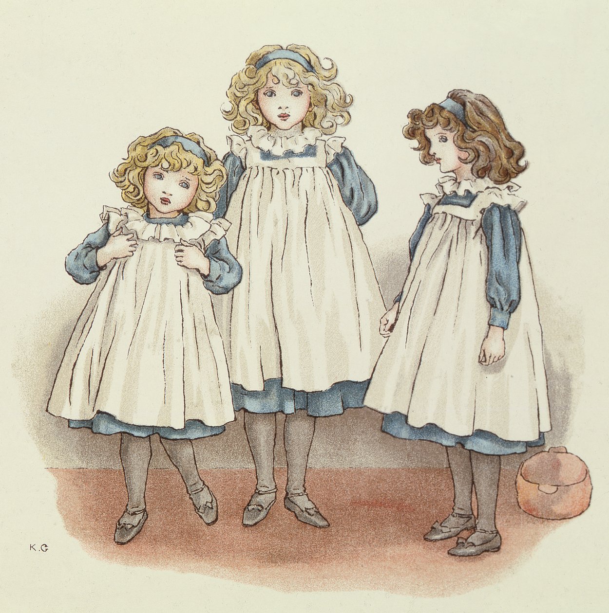 Ale Flindersovy nohy byly chladné, od April Babys Book of Tunes, 1900 od Kate Greenaway