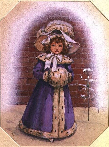 Dívka s rukávníkem od Kate Greenaway