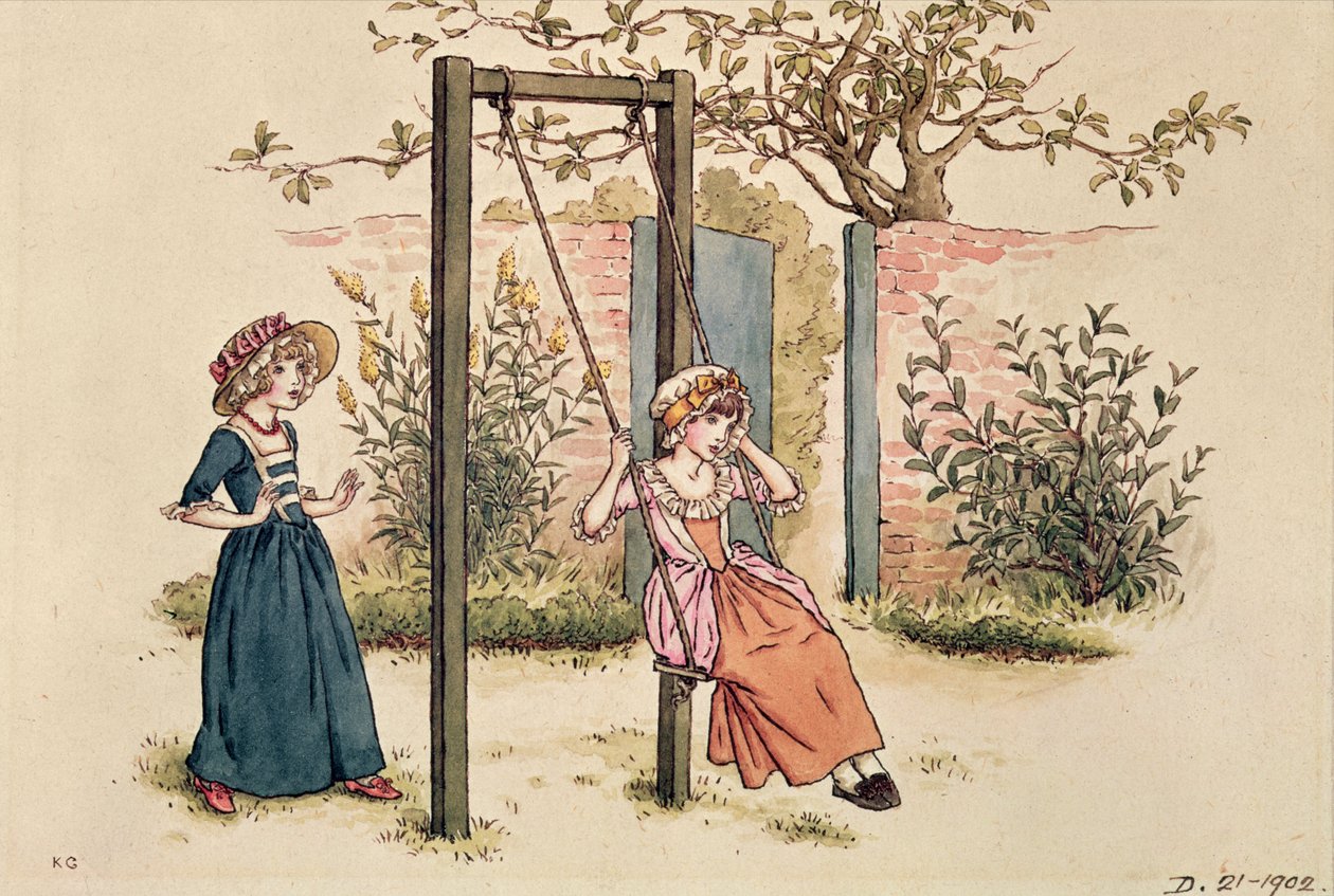 Ilustrace pro den svatého Valentýna, 1914 (wc na papíře) od Kate Greenaway