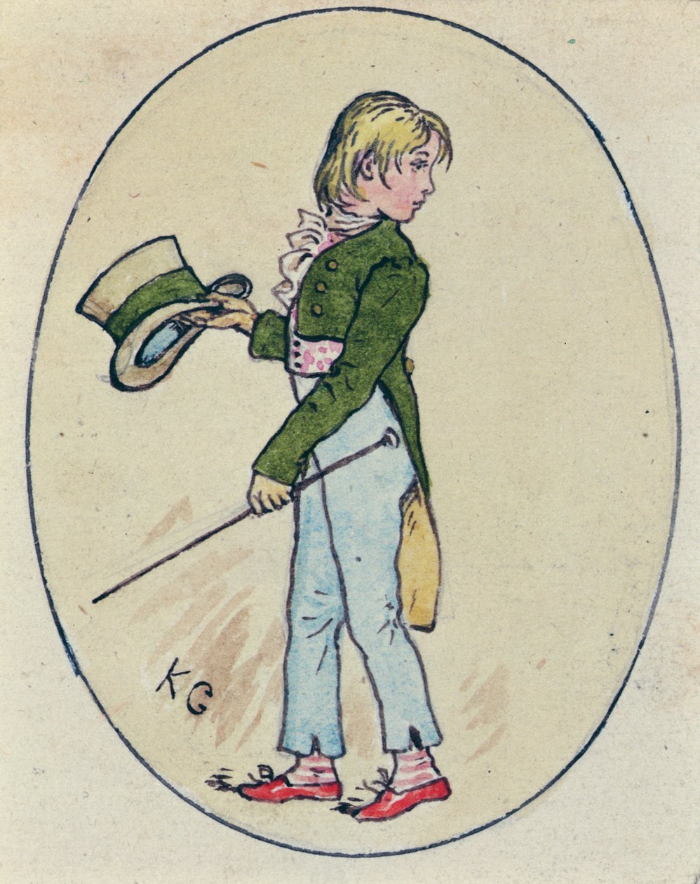 Ilustrace pro den svatého Valentýna, 1914 (wc na papíře) od Kate Greenaway