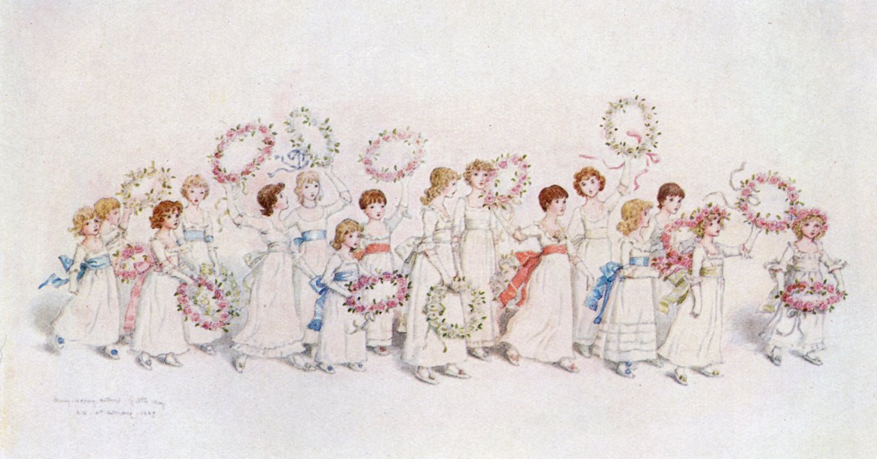 „Mnoho šťastných návratů dne“ od Kate Greenaway od Kate Greenaway