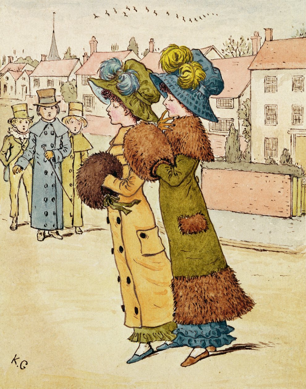 Ven na procházku, 19. století od Kate Greenaway