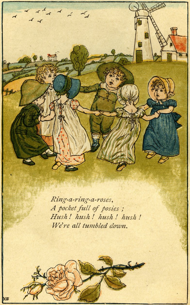 Ring-a-ring-a-roses od Kate Greenaway od Kate Greenaway