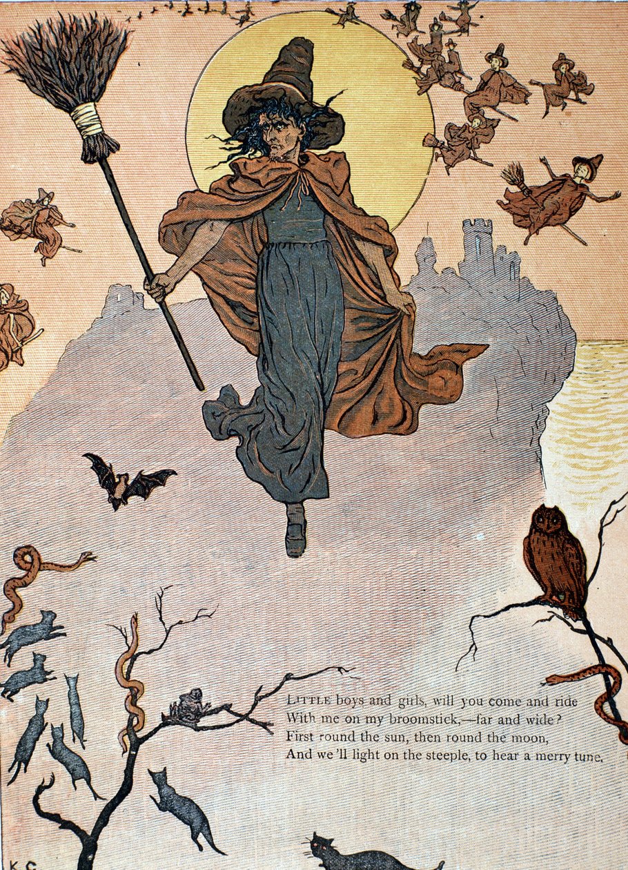 Sabat zlých čarodějnic a zvířat od Kate Greenaway