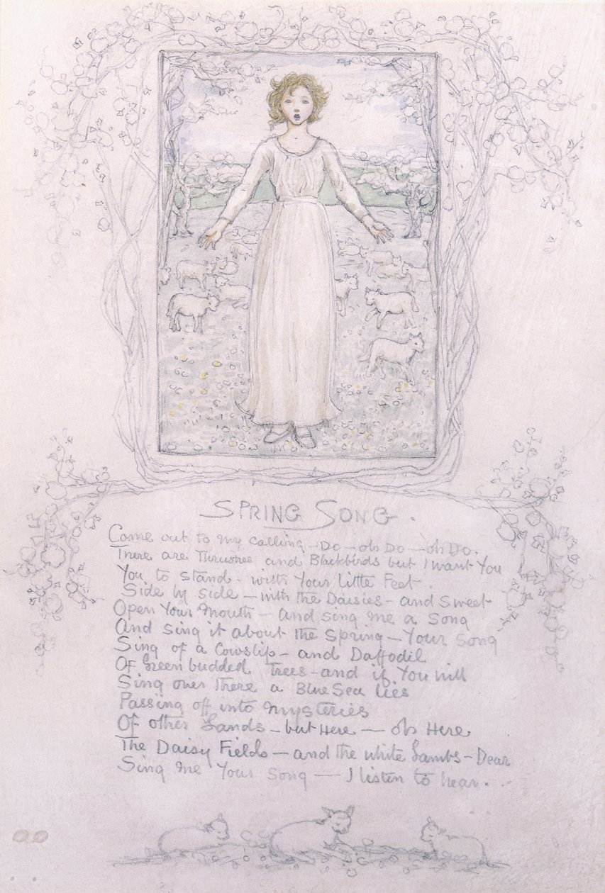 jarní píseň, od Kate Greenaway