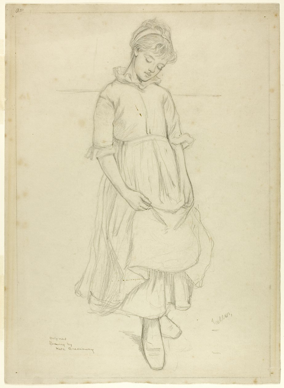Stojící dívka od Kate Greenaway