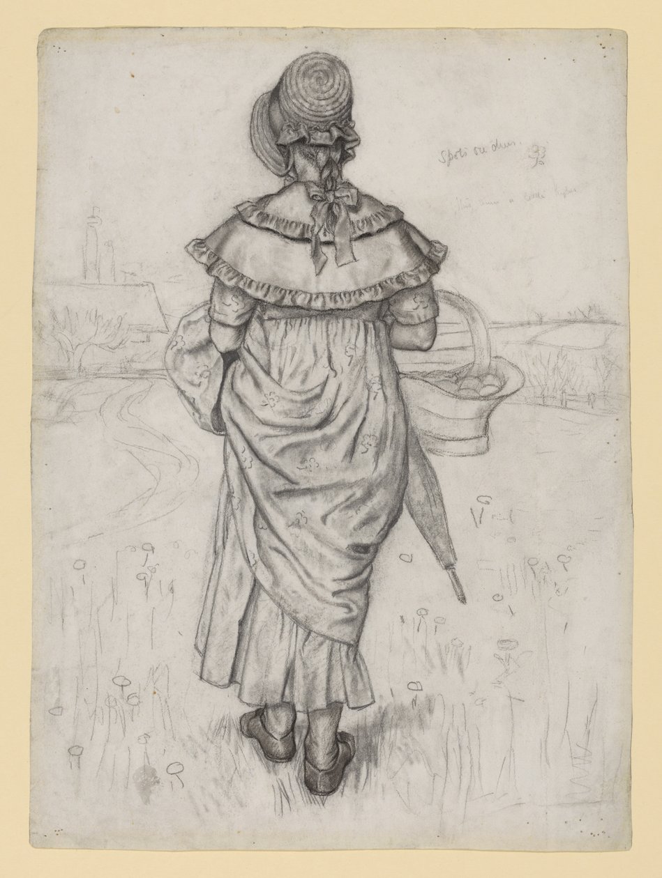 Studie pro „Under the Window“ od Kate Greenaway
