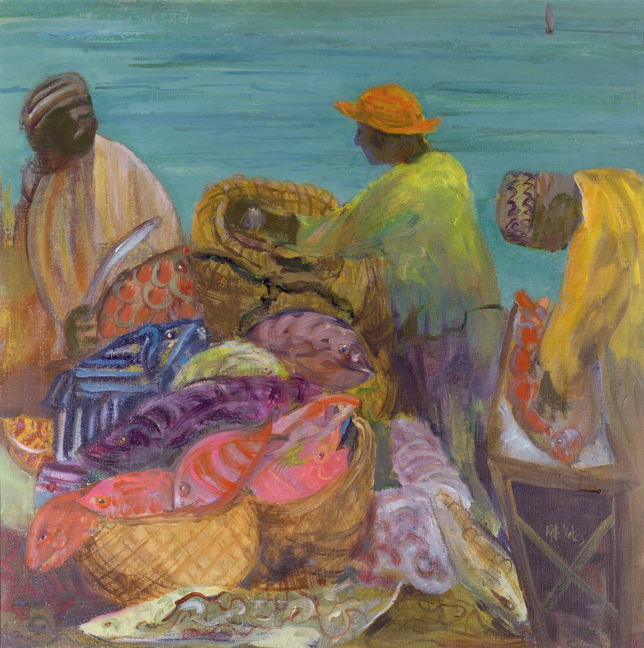 Třídění úlovků, Zanzibar od Kate Yates