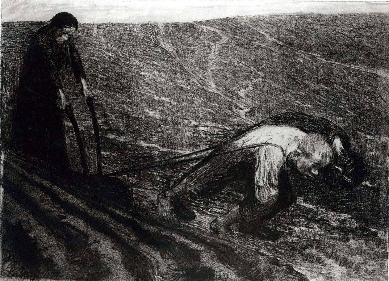 Pluhař a žena, 1902 od Käthe Kollwitz