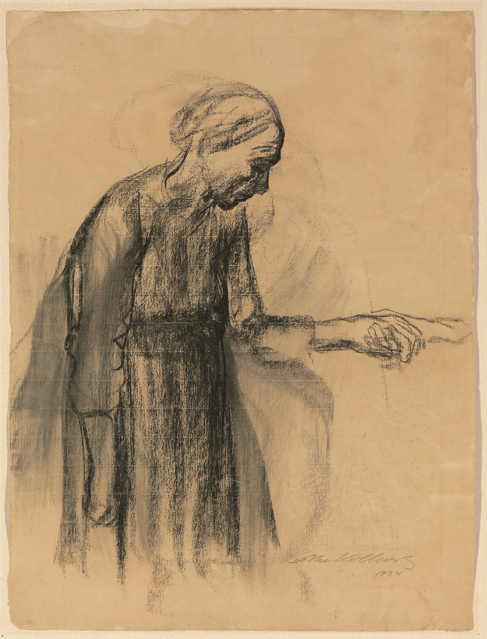 Žena se svěřuje smrti, 1934 od Käthe Kollwitz