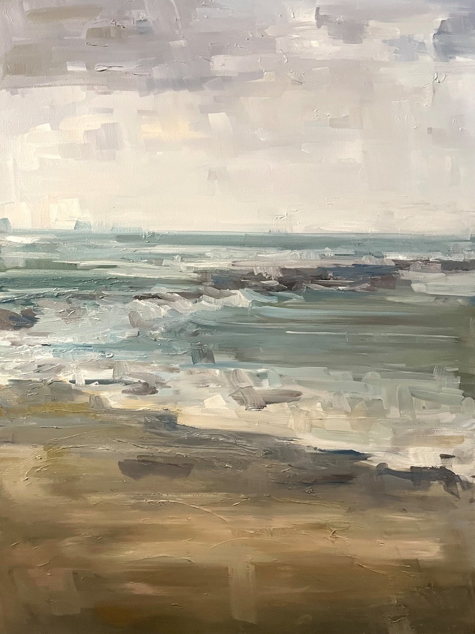 Ditch Plains, 2018 (olej na plátně) od Katie Ré Scheidt