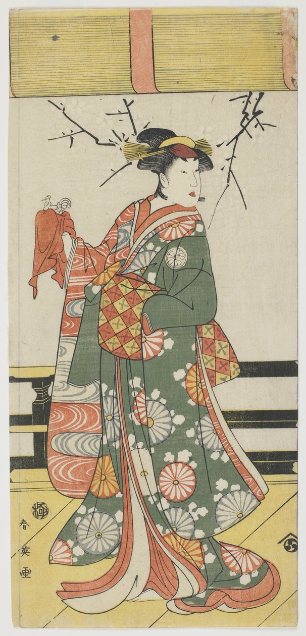 Segawa Kikunojo III as Itohagi, 1792 (colour woodblock print) od Katsukawa Shun