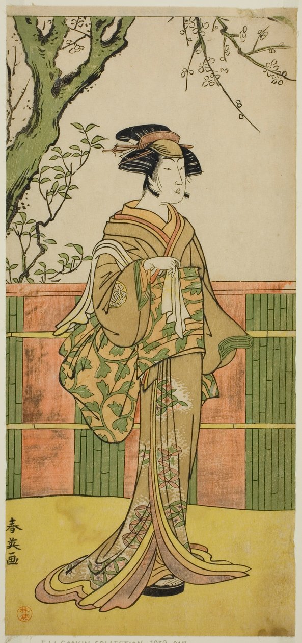Herec Sawamura Tamagašira v neznámé roli od Katsukawa Shun