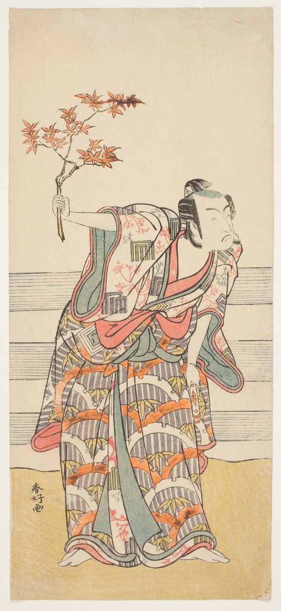 Herec Ichikawa Monnosuke II v neznámé roli od Katsukawa Shunkо̄