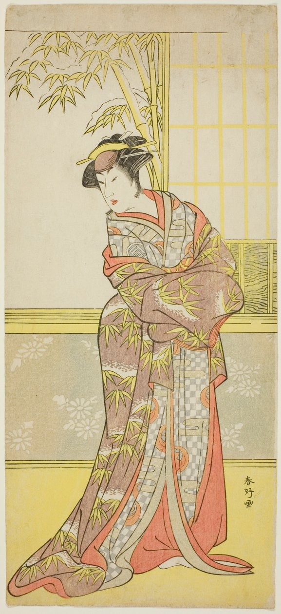 Herec Sanogawa Ichimatsu III Pravděpodobně jako Masago Gozen ve filmu "A Courtesan
