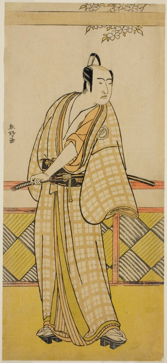 Herec Sawamura Sojuro III v neznámé roli od Katsukawa Shunkо̄