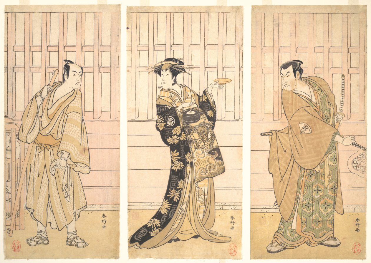 V místnosti domu Yoshiwara, ca. 1788. od Katsukawa Shunko