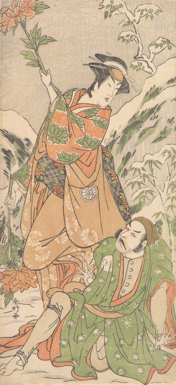 Kabuki a c a rs Arashi Ryuzo Dobrý nápad d Segawa Kiku no Onna Dobré, že? 1790. od Katsukawa Shunko