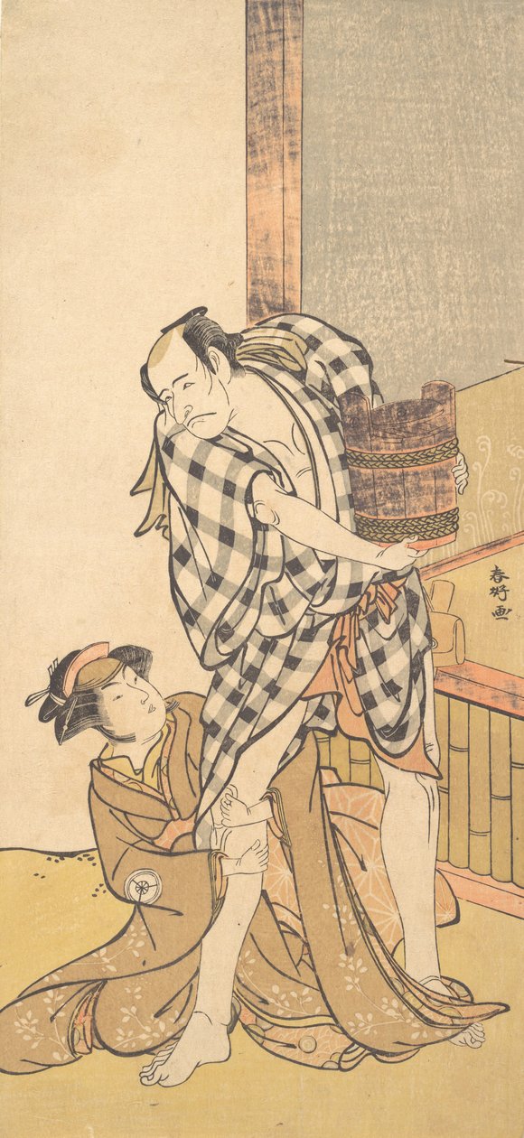 Scéna z hry Yoshitsune a tisíc třešní Yoshitsune..., 8. nebo 9. měsíc, 1784. od Katsukawa Shunko