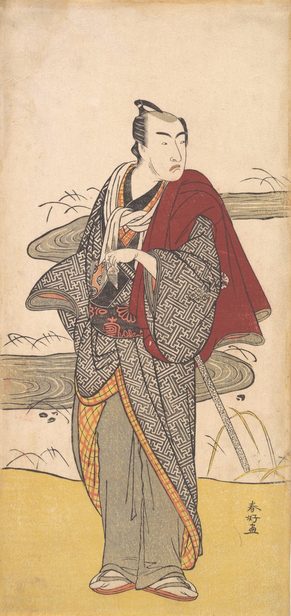 The Actor Matsumoto Koshiro 4th as a Man, ca. 1780. od Katsukawa Shunko