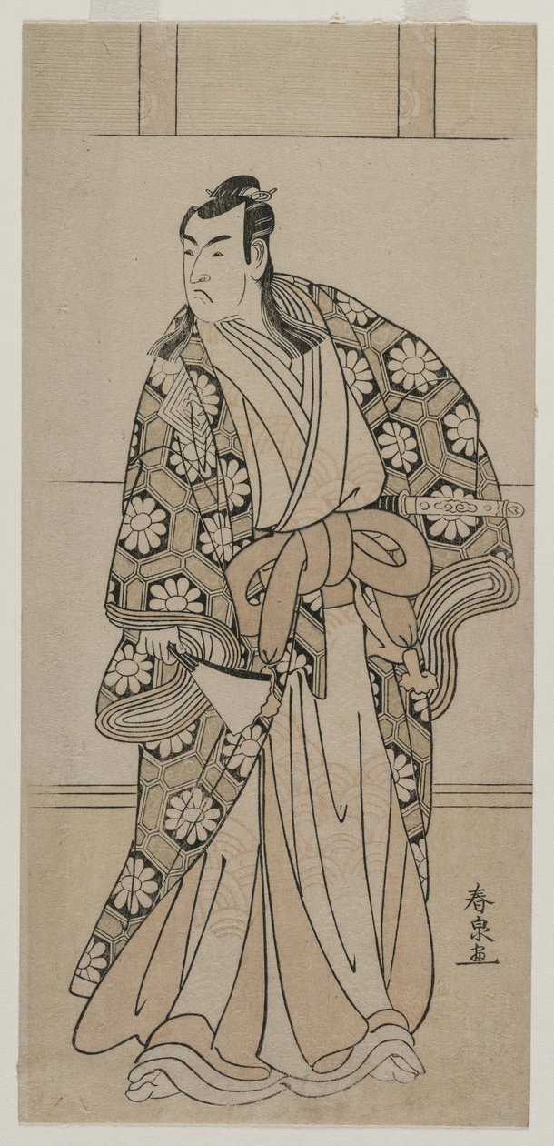 Ichikawa Monnosuke Good s Aord, 80. léta 18. století. od Katsukawa Shunsen