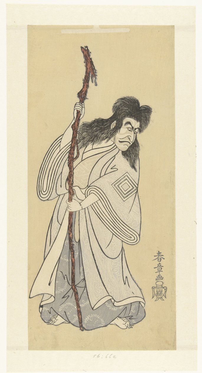 Herec Ichikawa Danjuro IV v roli van de geest Ki no Natora od Katsukawa Shunsho
