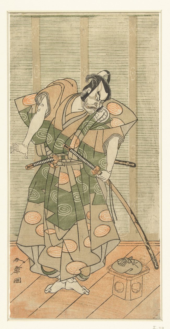Herec Otani Hiroemon III jako padouch od Katsukawa Shunsho
