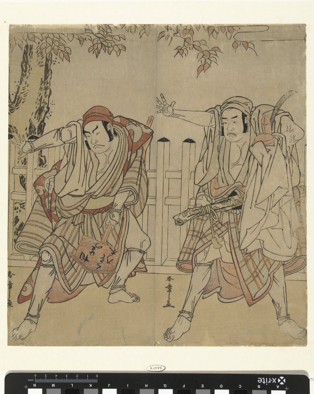 Herci Otani Hiroji III v Otani Tomoemon od Katsukawa Shunsho