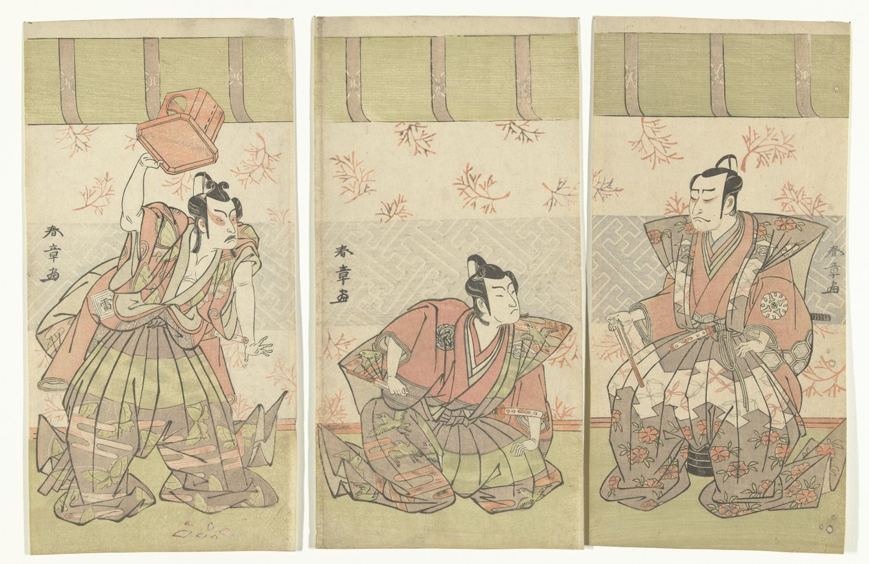 Herecký triptych od Katsukawa Shunsho