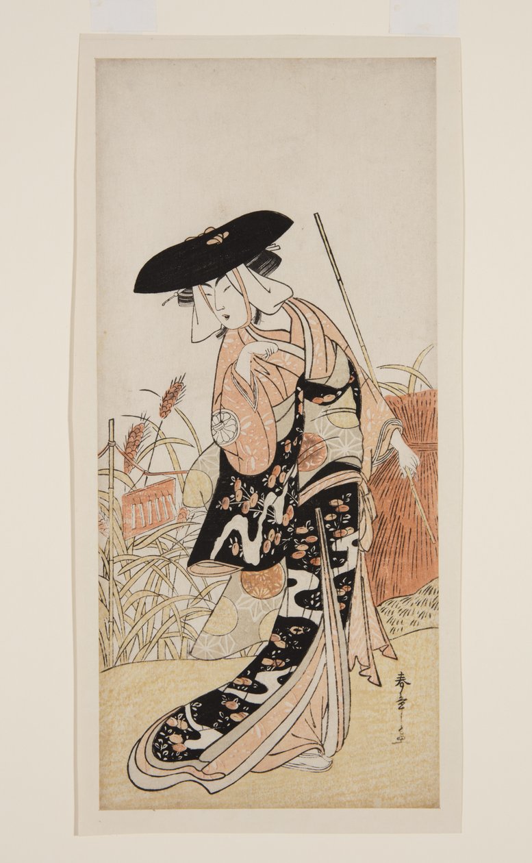 Ac and r Segawa Chrysanthemum Woman Good As Fox Chrysanthemum (Chrysanthemum - Foxne) od Katsukawa Shunsho