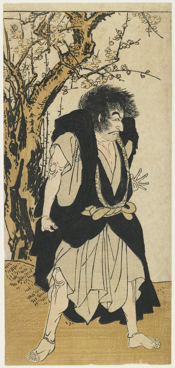 Ichikawa Danjuro V jako Temonk Wantetsu od Katsukawa Shunsho
