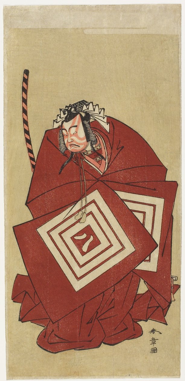 Ichikawa Yaozo_ dobrý v te "na chvíli" jikry od Katsukawa Shunsho