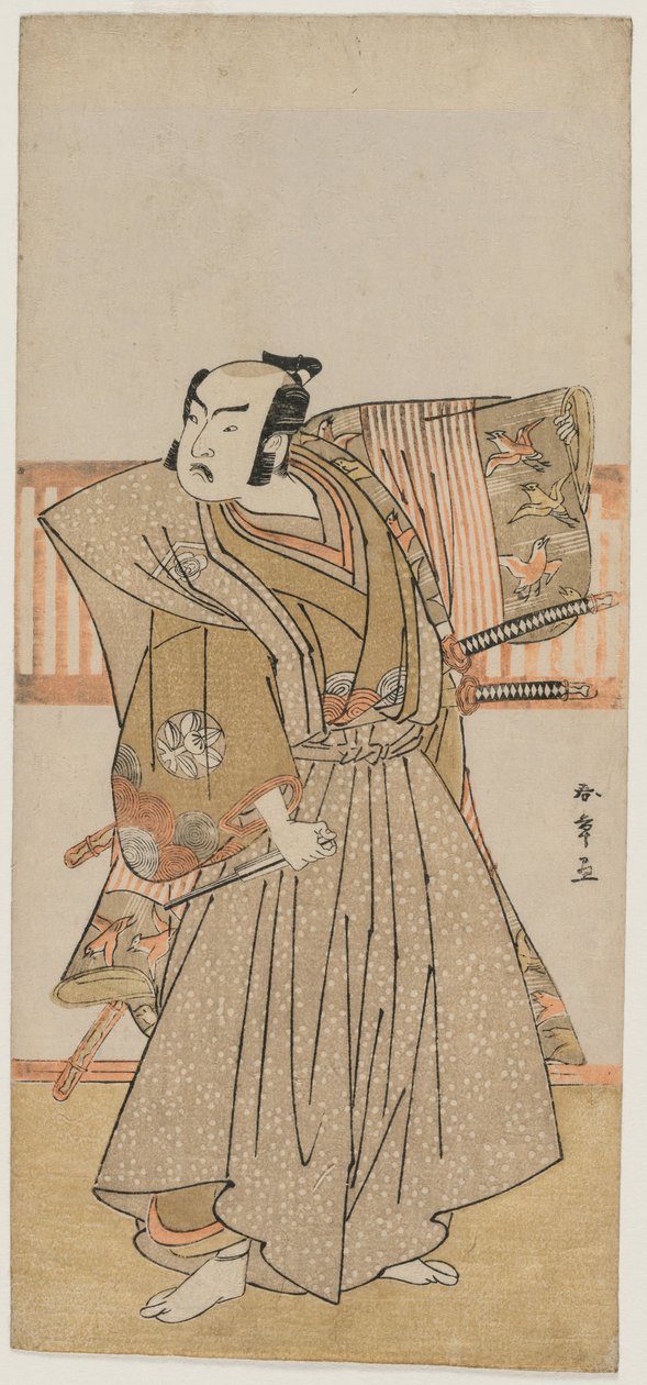 Ichimura Uzaemon IX jako Soga no Juro od Katsukawa Shunsho