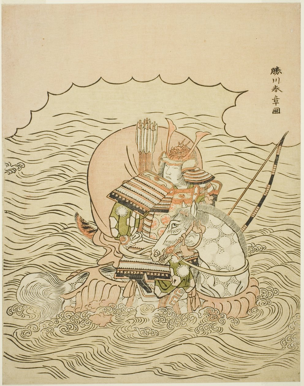 Taira no Atsumori Rijin od Katsukawa Shunsho