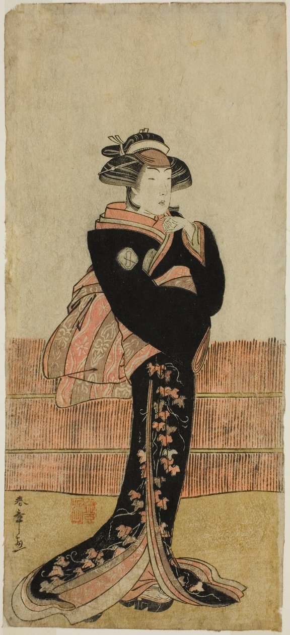 Herec Azuma Tozo III v neznámé roli od Katsukawa Shunsho