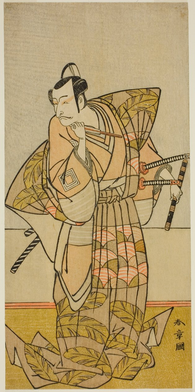 Ichikawa Danjuro V jako Shigetada z Chichibu od Katsukawa Shunsho