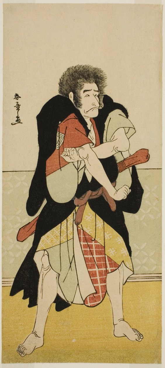 Herec Ichikawa Danjuro V jako renegátský mnich Wantetsu z Okami-dani ve hře Date Nishiki Tsui no Yumitori, hrál v divadle Morita v jedenáctém měsíci, 1778 od Katsukawa Shunsho
