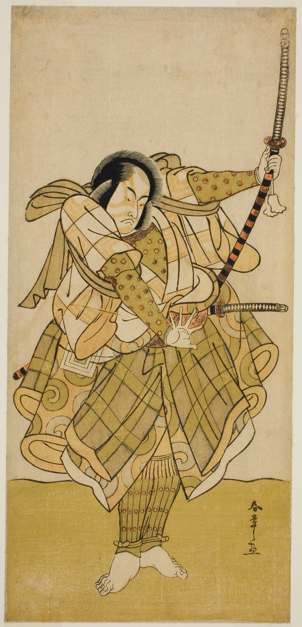 Herec Ichikawa Monnosuke II v neidentifikované roli od Katsukawa Shunsho