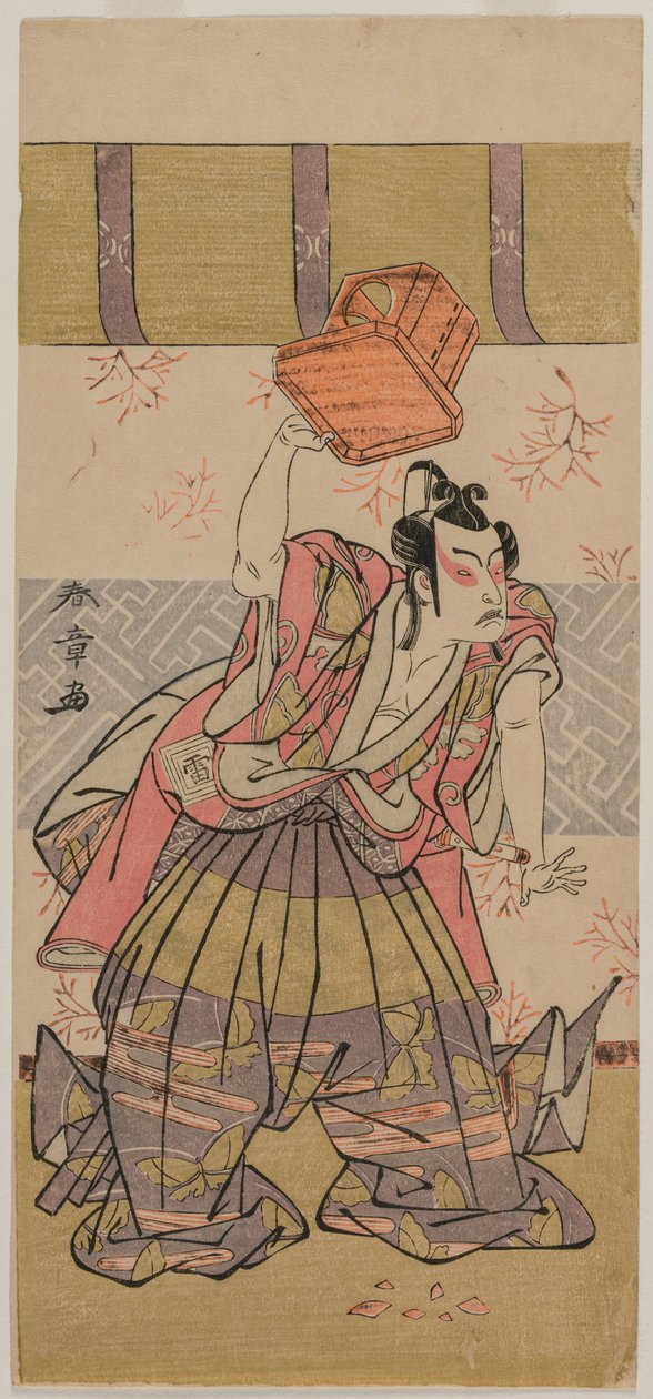 Tee c a r Ichikawa Raiso Jako předci, ještě ne d-1770. od Katsukawa Shunsho