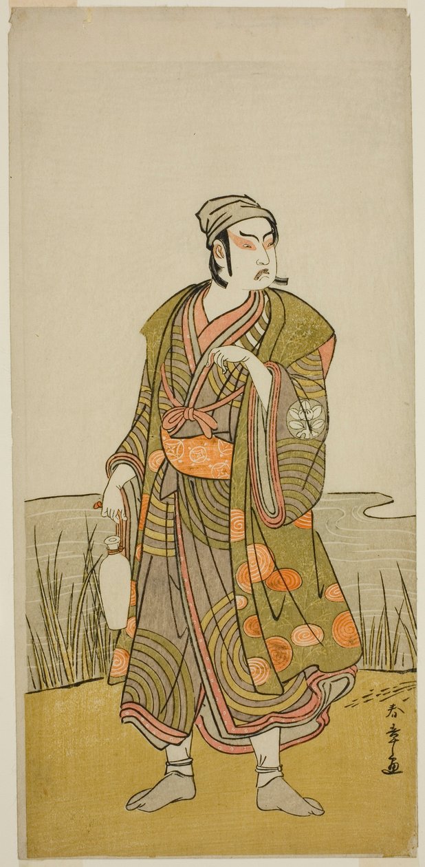 Ichimura Uzaemon Ichimura X As Te Potter Hammer Člen Te Pay Higashiyama S nadměrným podzimním listím, Perfor Med At Te Ichimura Te th, 1778 od Katsukawa Shunsho